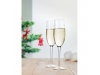 Conjunto 2 taas de champanhe com flocos de neve impresso CHEERS