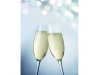 Conjunto 2 taas de champanhe com flocos de neve impresso CHEERS