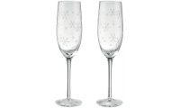 Conjunto 2 taas de champanhe com flocos de neve impresso CHEERS