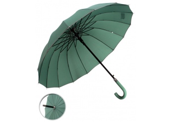Guarda-Chuva Automtico Ponche Liso com Debrum e Cabo Curvo com Borracha