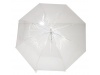 Guarda-Chuva Automtico com Barra e Cabo Curvo em Plstico Transparente