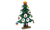 rvore de natal com 12 elementos decorativos