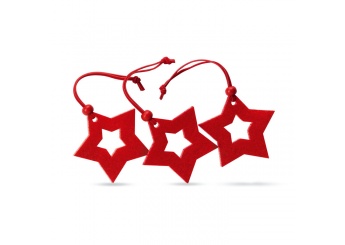Enfeite de Natal 3 estrelas