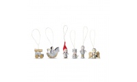 Set de 6 ornamentos de Natal