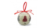 Caixa com 4 bolas de Natal