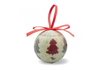Caixa com 4 bolas de Natal