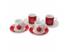 Conjunto de caf de 4 peas