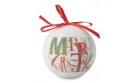 Bola de Natal em caixa