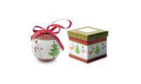Bola de Natal em acabamento prola
