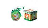 Bola de Natal em acabamento prola