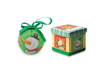 Bola de Natal em acabamento prola