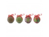 Set 4 bolas de Natal em acabamanto prola