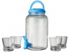Conjunto de dispensador de bebidas com 5 peas Festi