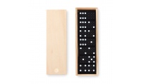 Domino de plstico em caixa de madeira