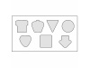 Bloco de Notas BIC 75x75mm Adhesive Die Cut Notepads 25 folhas 
