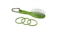 Escova e elsticos para cabelo Jolie