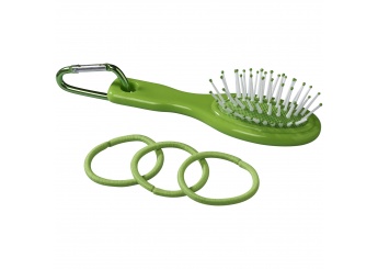 Escova e elsticos para cabelo Jolie