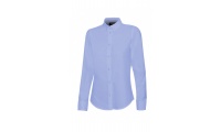 Camisa oxford stretch manga comprida mulher