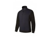 Sweatshirt bicolor com meio fecho