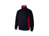 Sweatshirt bicolor com meio fecho