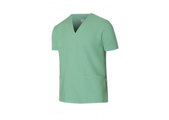 CAMISOLA MICROFIBRA ESTILO PIJAMA DE MANGA CURTA