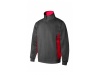 Sweatshirt bicolor com meio fecho