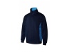 Sweatshirt bicolor com meio fecho
