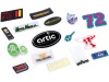 Etiquetas de borracha pvc flexvel para roupa