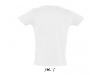 T-SHIRT DE GOLA REDONDA EM MALHA SLUB BRANCA PARA HOMEM FIRST