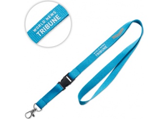 Lanyard Polister plano com fivela destacvel