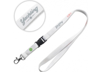 Lanyard PET reciclado com fivela