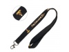 Lanyard em Polister fino com design de folha metlica