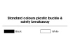 Lanyard polister plano com camada fluorescente