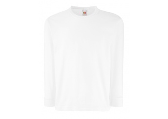 T-Shirt manga comprida Kids 160 gr Branca