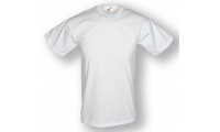 T-shirt de manga curta para criana em malha jersey branca PROMO