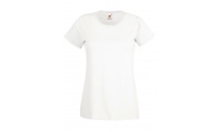 T-shirt Lady Fit Valueweight 165 gr - Branca