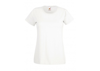 T-shirt Lady Fit Valueweight 165 gr - Branca