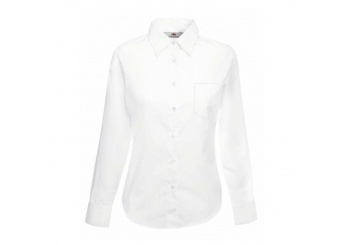 Camisa Lady-fit Poplin Branca 115gr/m2
