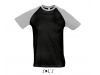 T-SHIRT BICOLOR COM MANGAS RAGL PARA HOMEM FUNKY