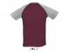T-SHIRT BICOLOR COM MANGAS RAGL PARA HOMEM FUNKY