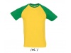 T-SHIRT BICOLOR COM MANGAS RAGL PARA HOMEM FUNKY