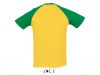 T-SHIRT BICOLOR COM MANGAS RAGL PARA HOMEM FUNKY