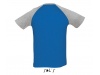 T-SHIRT BICOLOR COM MANGAS RAGL PARA HOMEM FUNKY