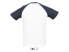 T-SHIRT BICOLOR COM MANGAS RAGL PARA HOMEM FUNKY