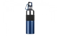  Garrafa em ao inoxidvel com grip borracha e mosqueto 750 ml