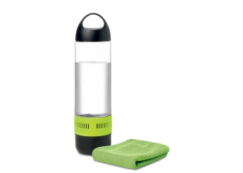 Garrafa Tritan 500ml com coluna sem fio integrada