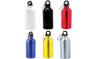 Garrafa em Aluminio 400ml e mosquetao