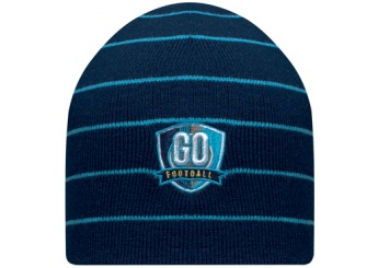 Gorro de dupla camada com riscas coloridas