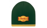 Gorro de dupla camada com corte colorido