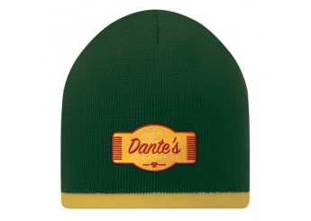 Gorro de dupla camada com corte colorido